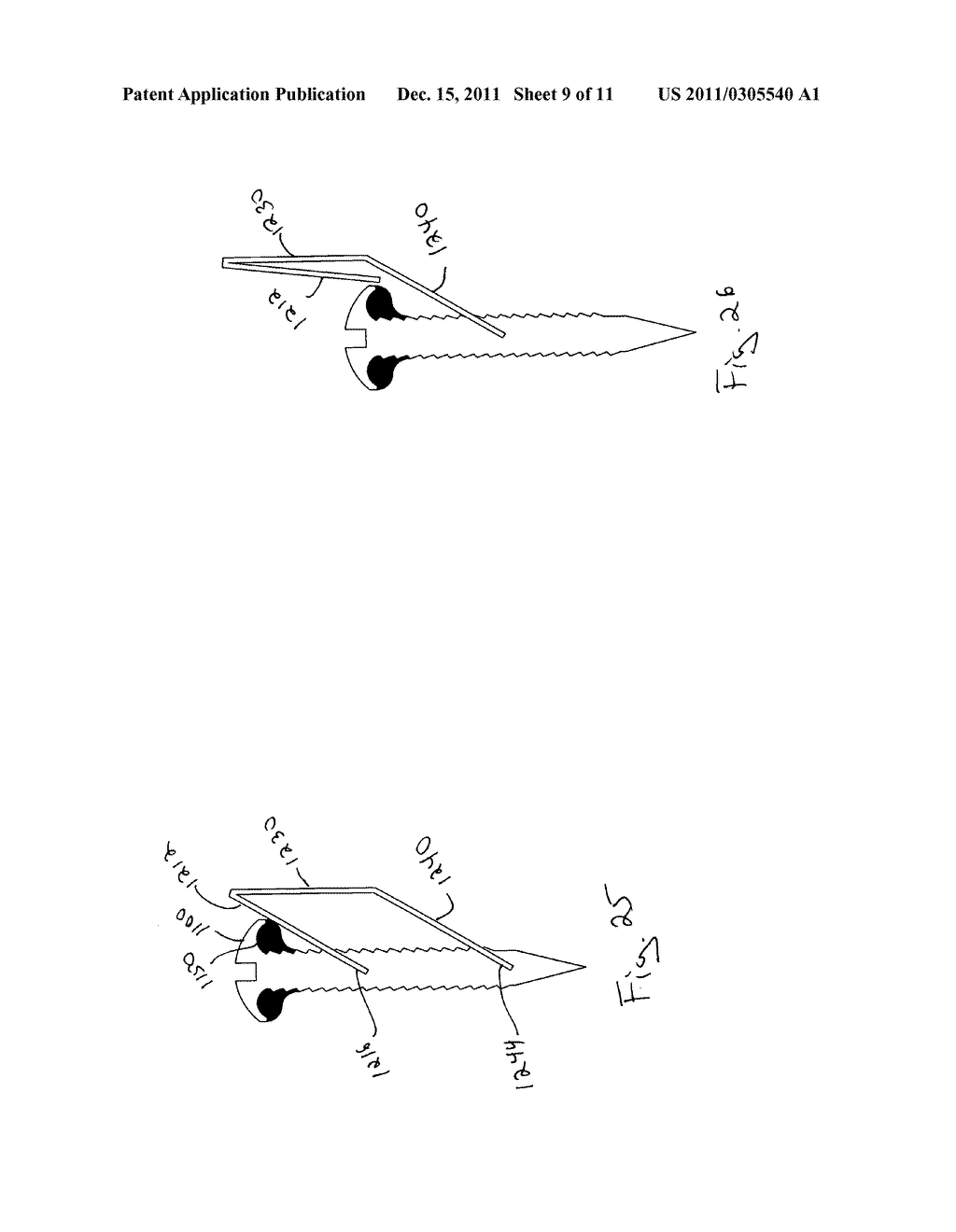 Impact-drivable screw with elastomer seal and tip highlight - diagram, schematic, and image 10