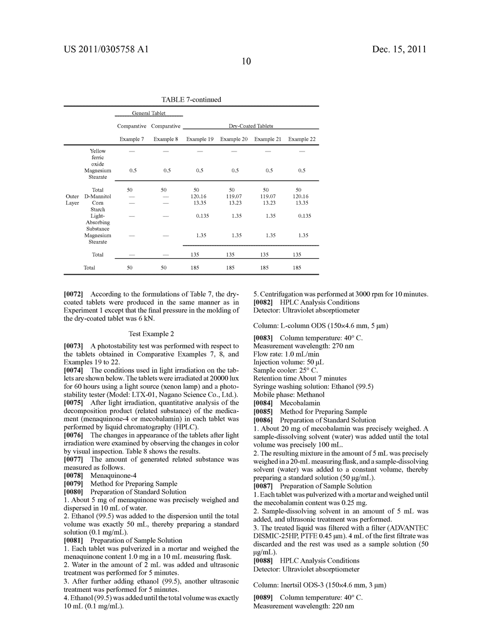 ORALLY DISINTEGRATING TABLET HAVING INNER CORE - diagram, schematic, and image 11