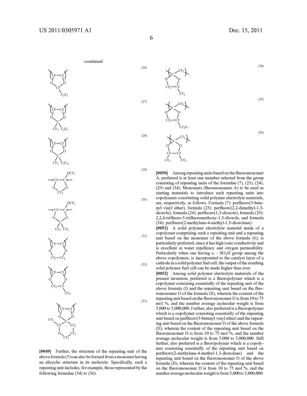 SOLID POLYMER ELECTROLYTE MATERIAL, LIQUID COMPOSITION, SOLID POLYMER FUEL     CELL AND FLUOROPOLYMER - diagram, schematic, and image 07