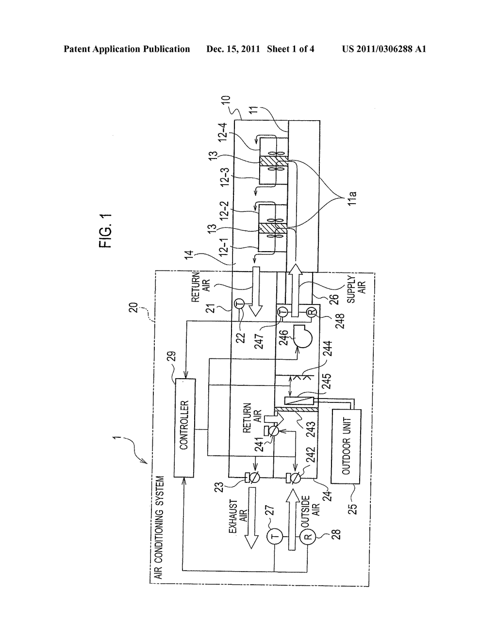 AIR CONDITIONING SYSTEM AND METHOD FOR MANAGING SERVER ROOM - diagram, schematic, and image 02