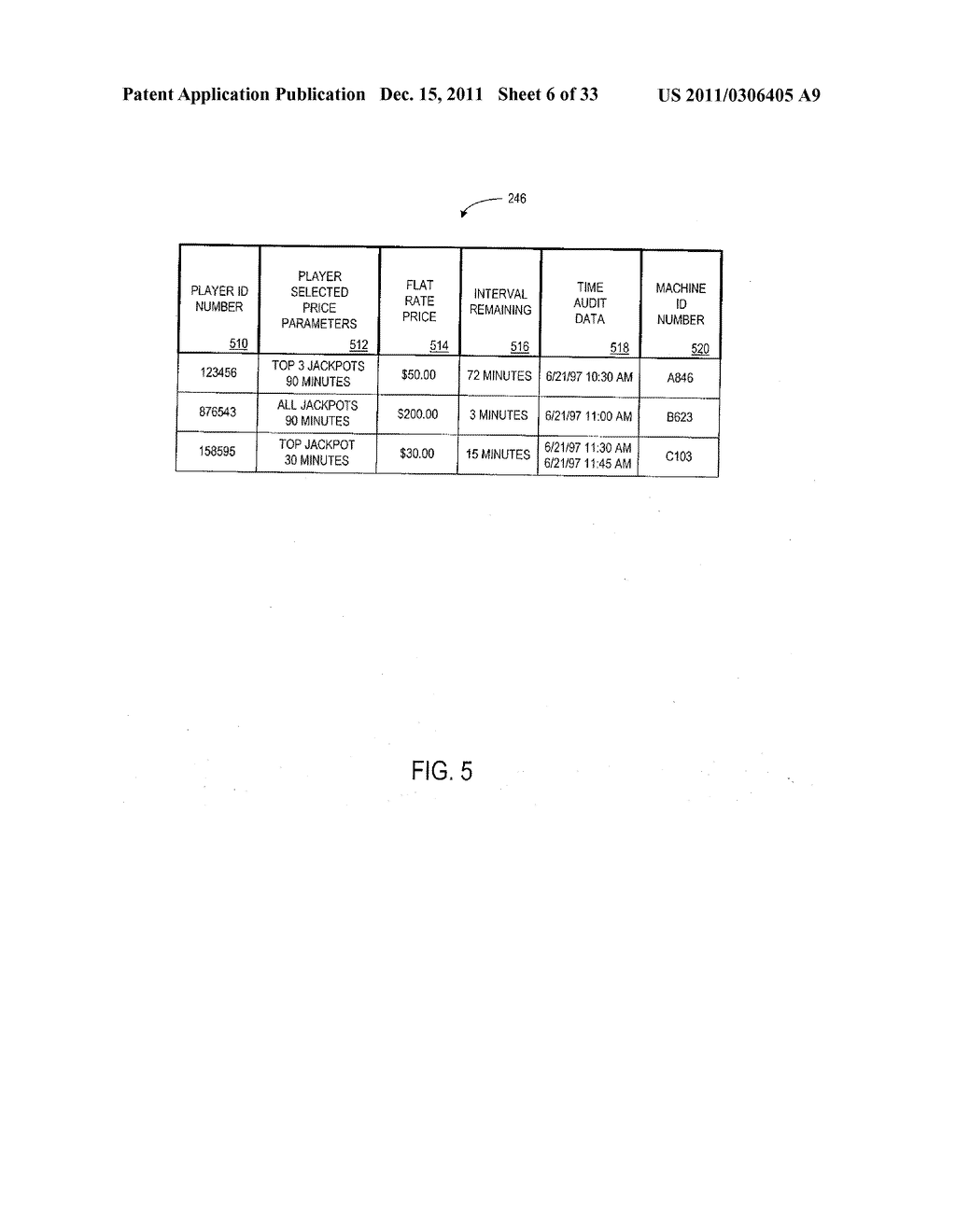 SYSTEM AND METHOD FOR COMMUNICATING GAME SESSION INFORMATION - diagram, schematic, and image 07