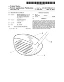 HOLLOW GOLF CLUB HEAD diagram and image