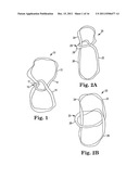 CLOSED LOOP DEVICE INCORPORATING ONE OR MORE INDECOMPOSABLE KNOTS AND     METHODS OF USING diagram and image