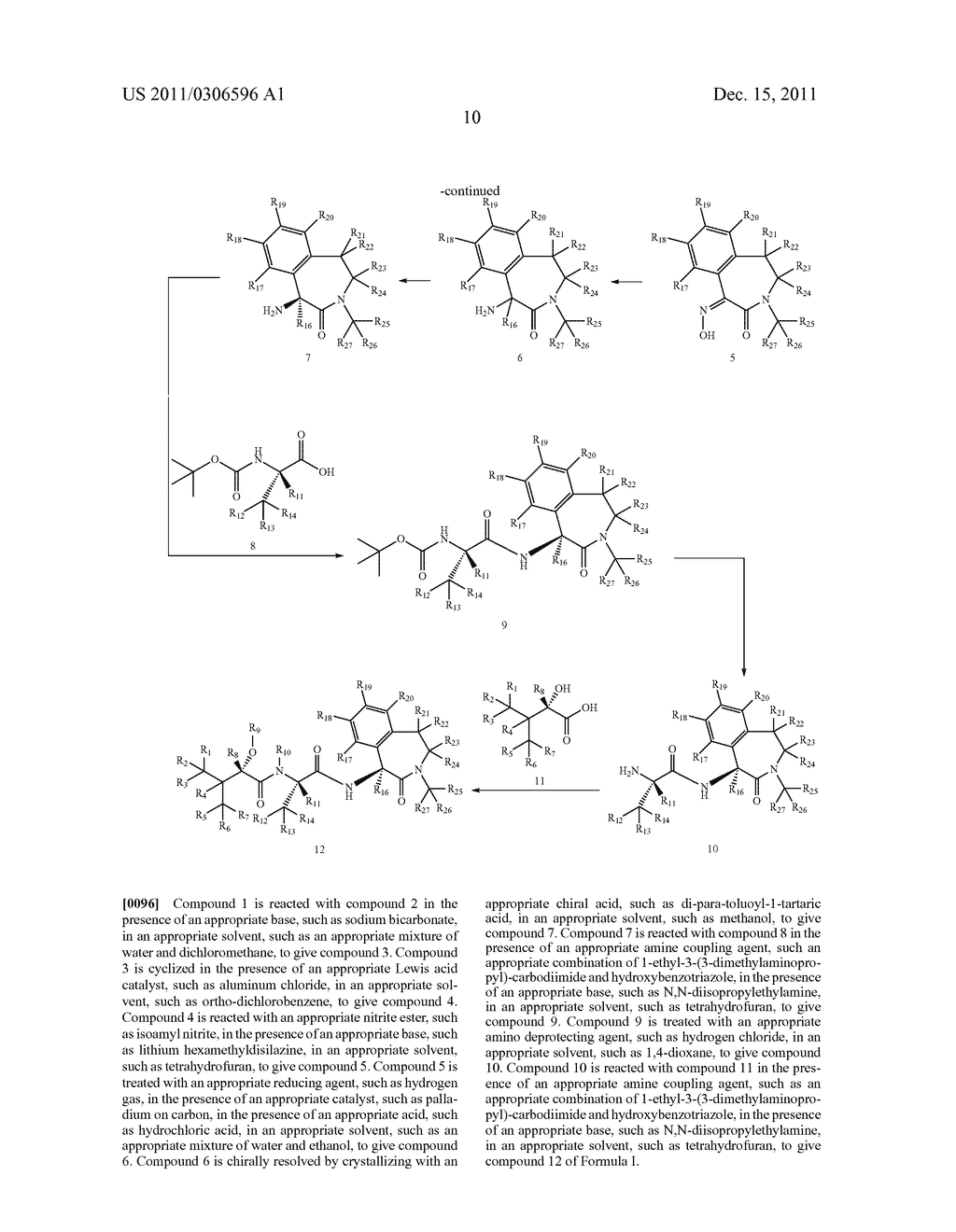 BENZAZEPINE INHIBITORS OF GAMMA-SECRETASE - diagram, schematic, and image 11