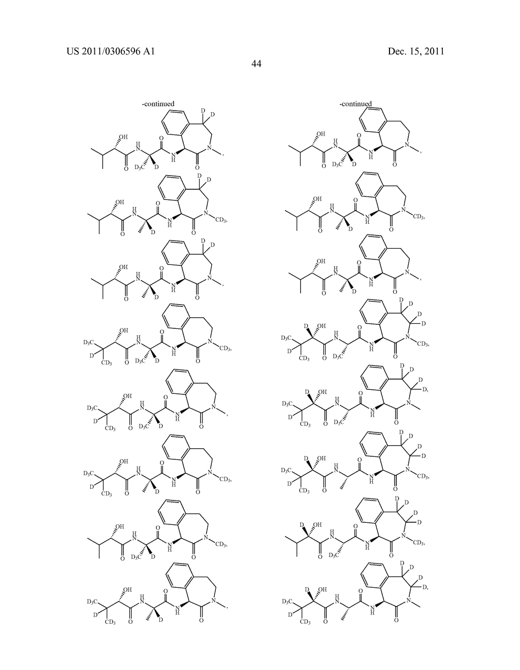 BENZAZEPINE INHIBITORS OF GAMMA-SECRETASE - diagram, schematic, and image 45