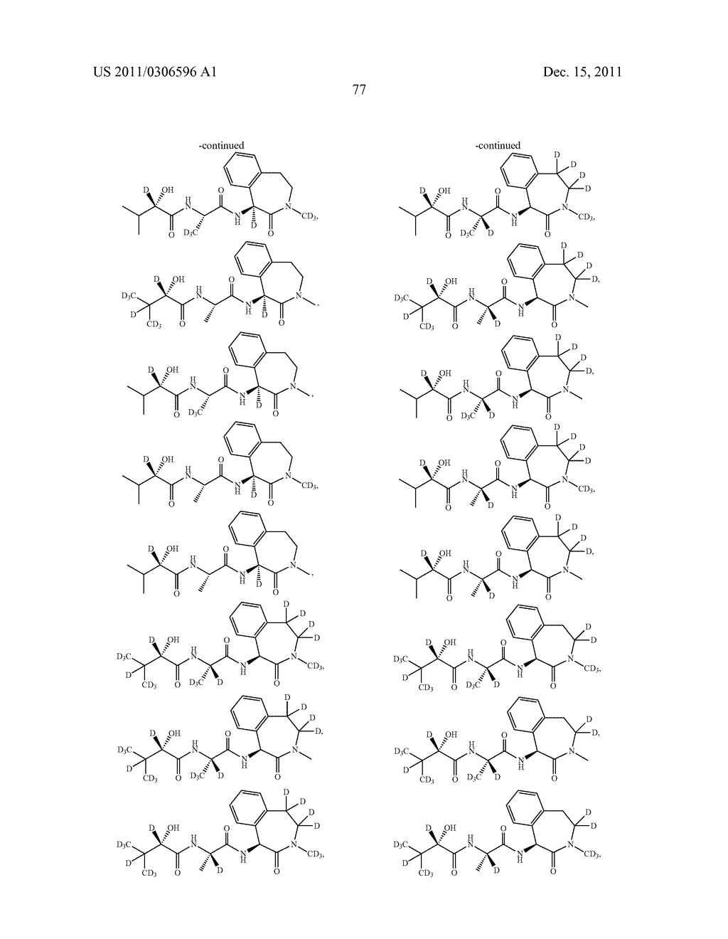 BENZAZEPINE INHIBITORS OF GAMMA-SECRETASE - diagram, schematic, and image 78