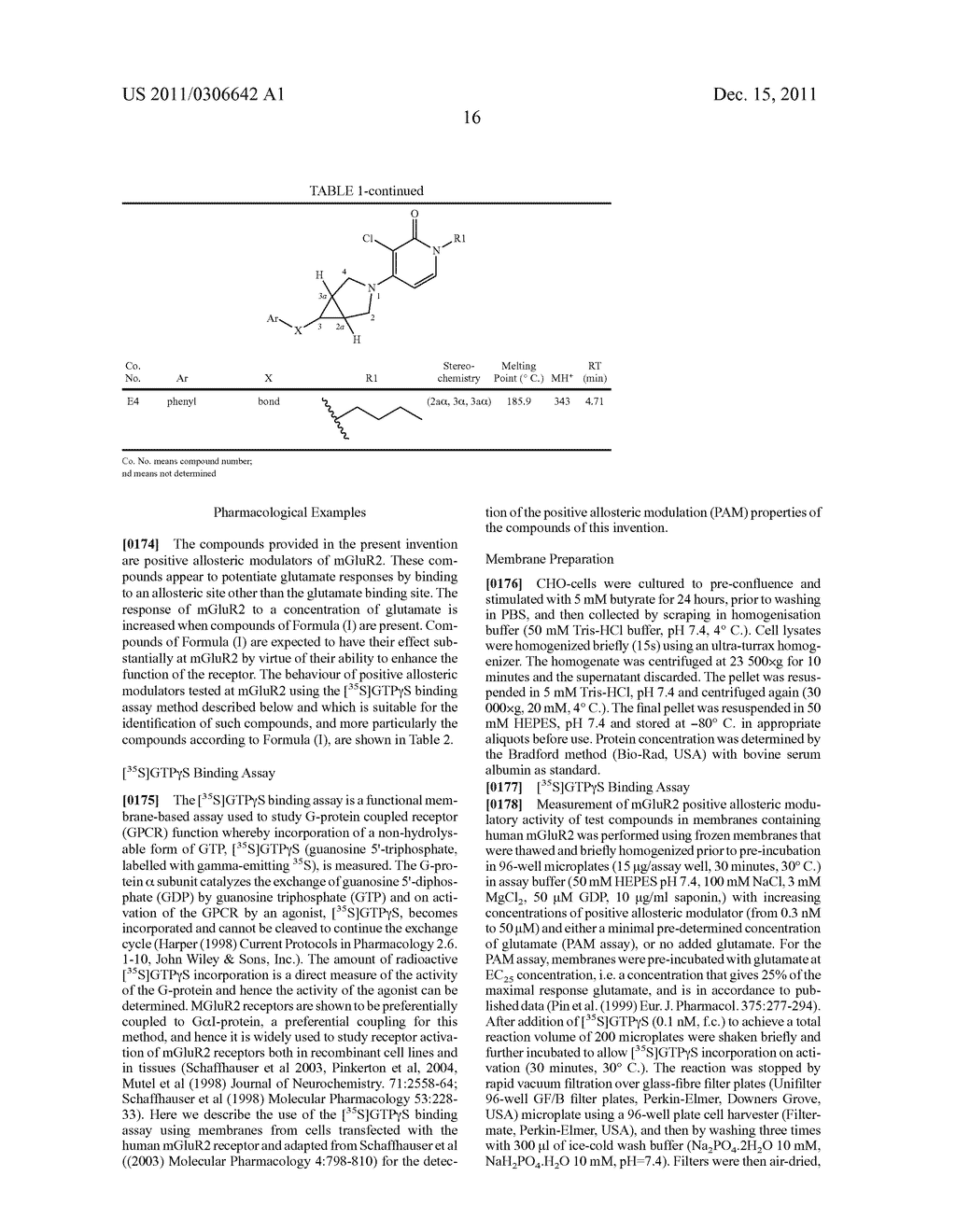 3-AZABICYCLO[3.1.0]HEXYL DERIVATIVES AS MODULATORS OF METABOTROPIC     GLUTAMATE RECEPTORS - diagram, schematic, and image 17