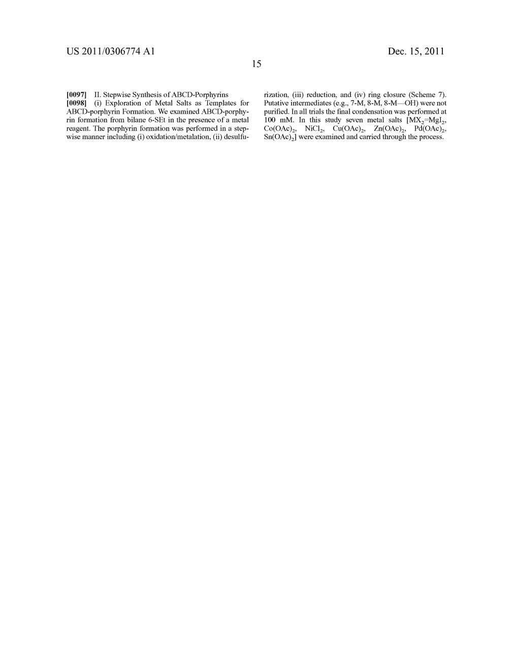 SYNTHETIC ROUTE TO ABCD-PORPHYRINS - diagram, schematic, and image 16