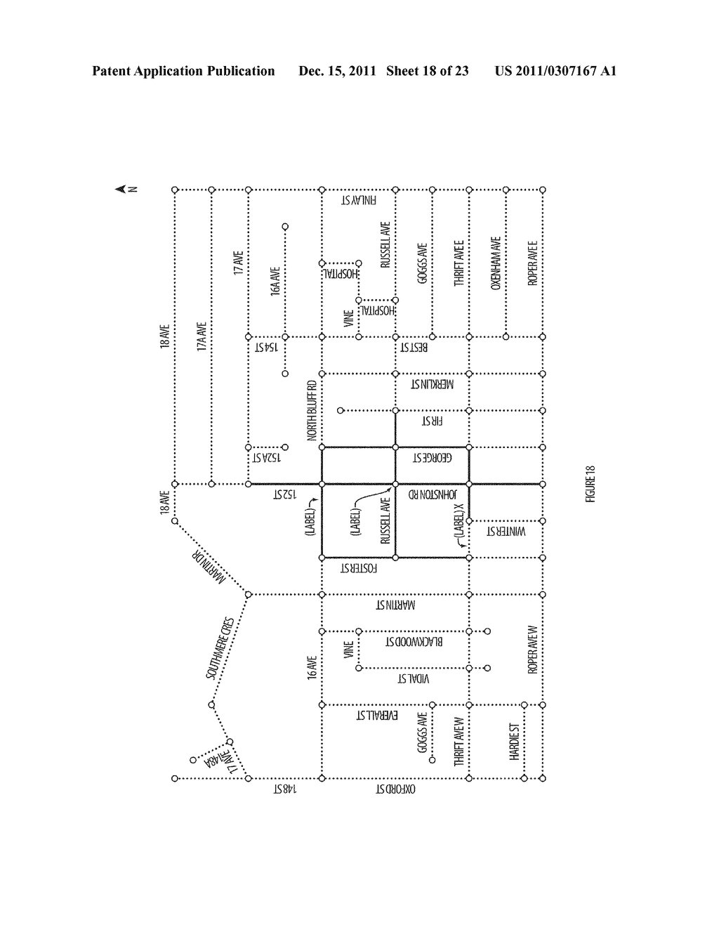 METHOD AND SYSTEM FOR PROVIDING GEOGRAPHICALLY TARGETED INFORMATION AND     ADVERTISING - diagram, schematic, and image 19