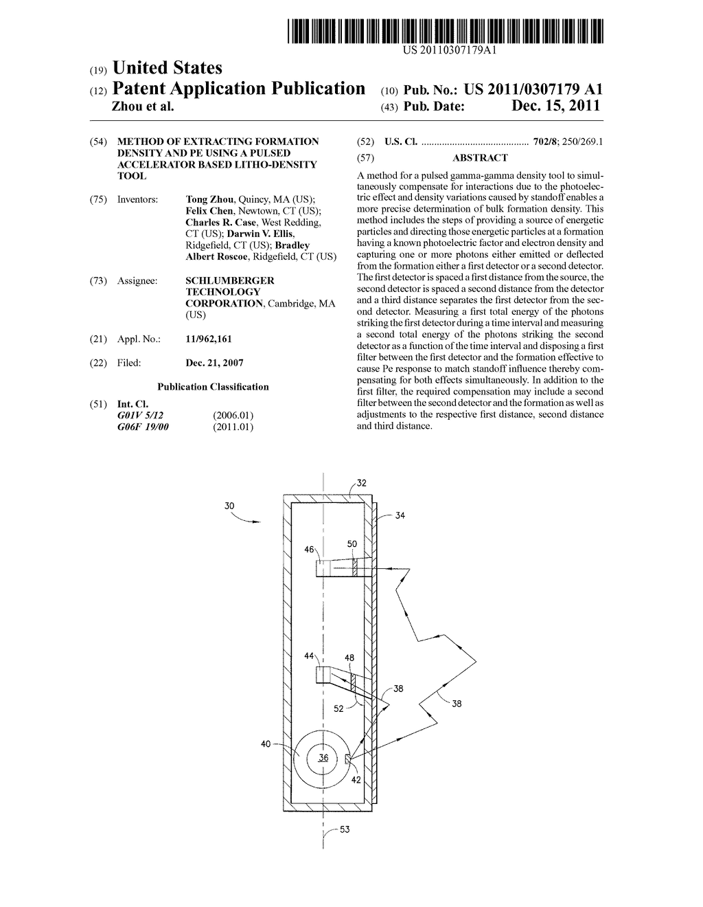 METHOD OF EXTRACTING FORMATION DENSITY AND PE USING A PULSED ACCELERATOR     BASED LITHO-DENSITY TOOL - diagram, schematic, and image 01