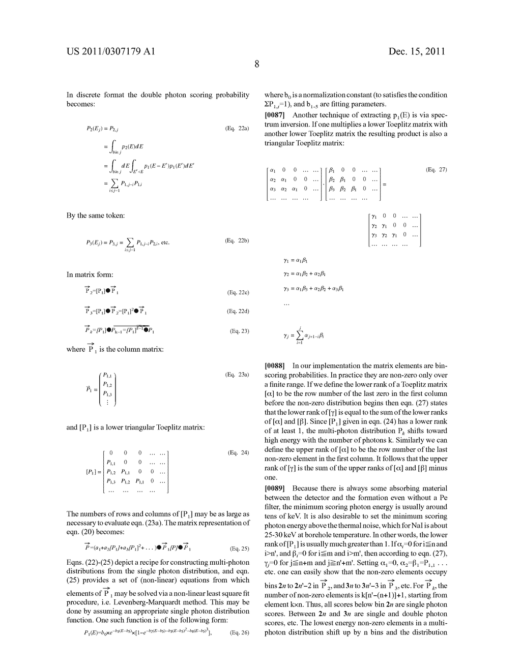 METHOD OF EXTRACTING FORMATION DENSITY AND PE USING A PULSED ACCELERATOR     BASED LITHO-DENSITY TOOL - diagram, schematic, and image 22