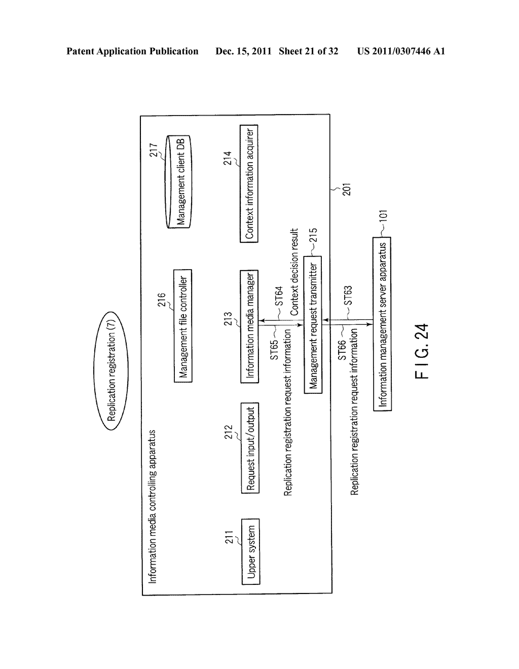 INFORMATION LIFE CYCLE MANAGEMENT SYSTEM, INFORMATION MANAGEMENT SERVER     APPARATUS, INFORMATION MEDIA CONTROLLING APPARATUS AND PROGRAM - diagram, schematic, and image 22