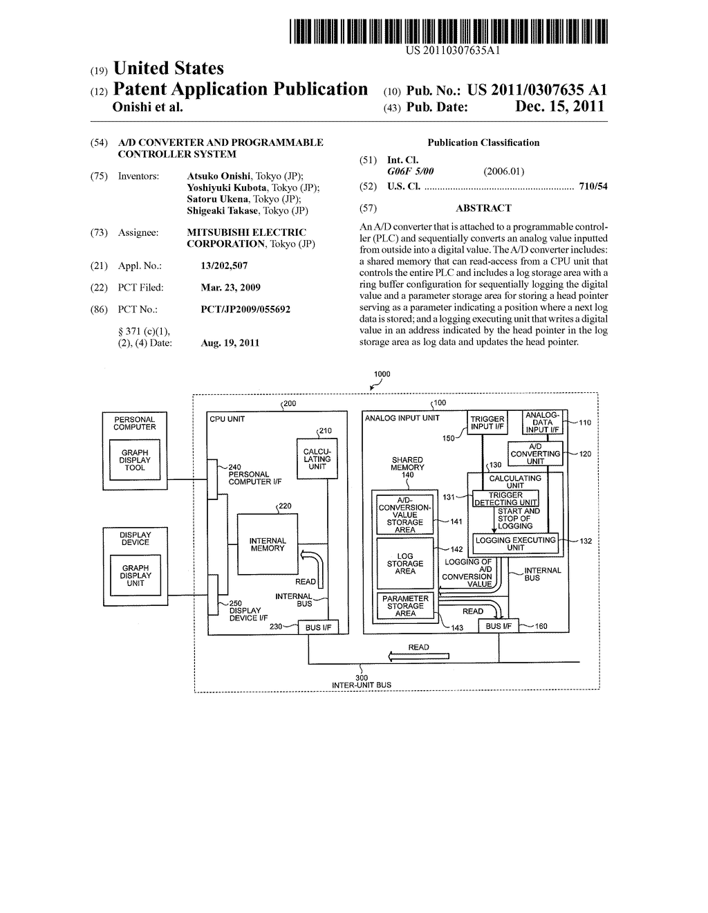 A/D CONVERTER AND PROGRAMMABLE CONTROLLER SYSTEM - diagram, schematic, and image 01