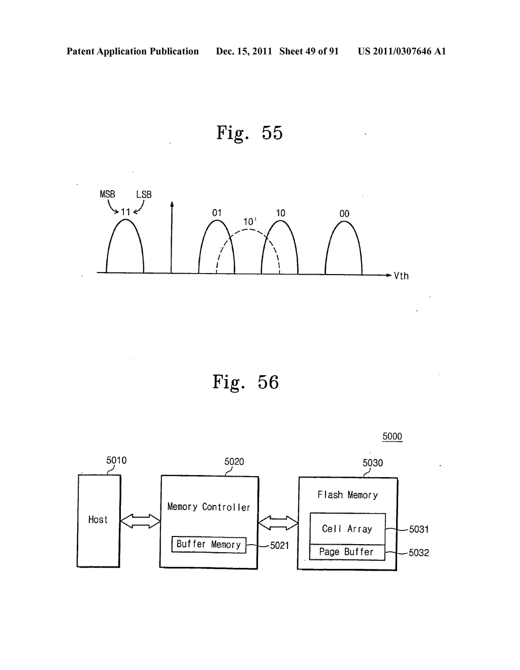 Memory system and method of accessing a semiconductor memory device - diagram, schematic, and image 50