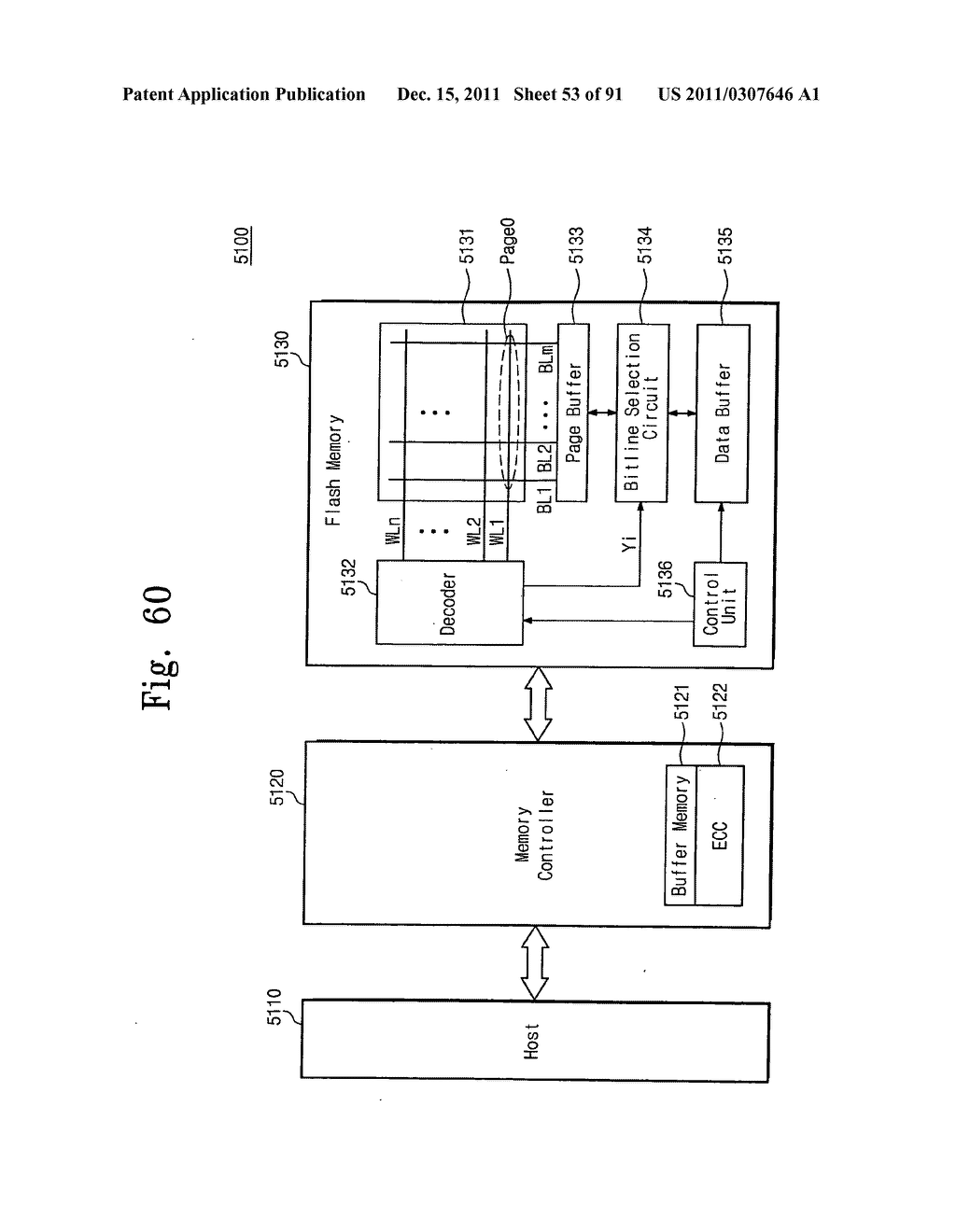 Memory system and method of accessing a semiconductor memory device - diagram, schematic, and image 54