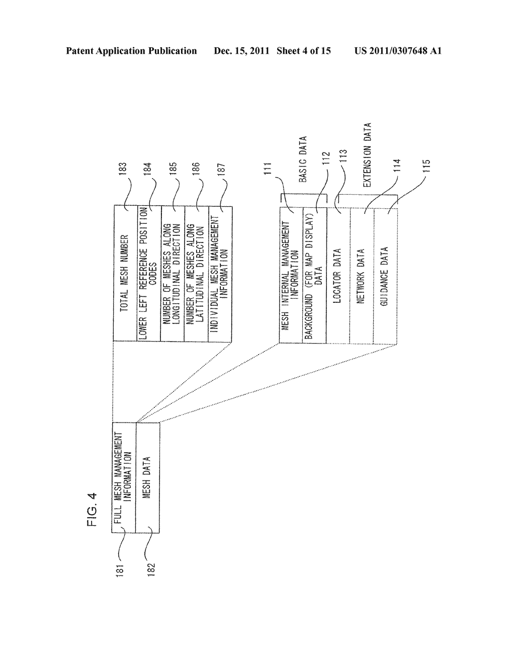 Map Data Product, Map Data Processing Program Product, Map Data Processing     Method and Map Data Processing Device - diagram, schematic, and image 05