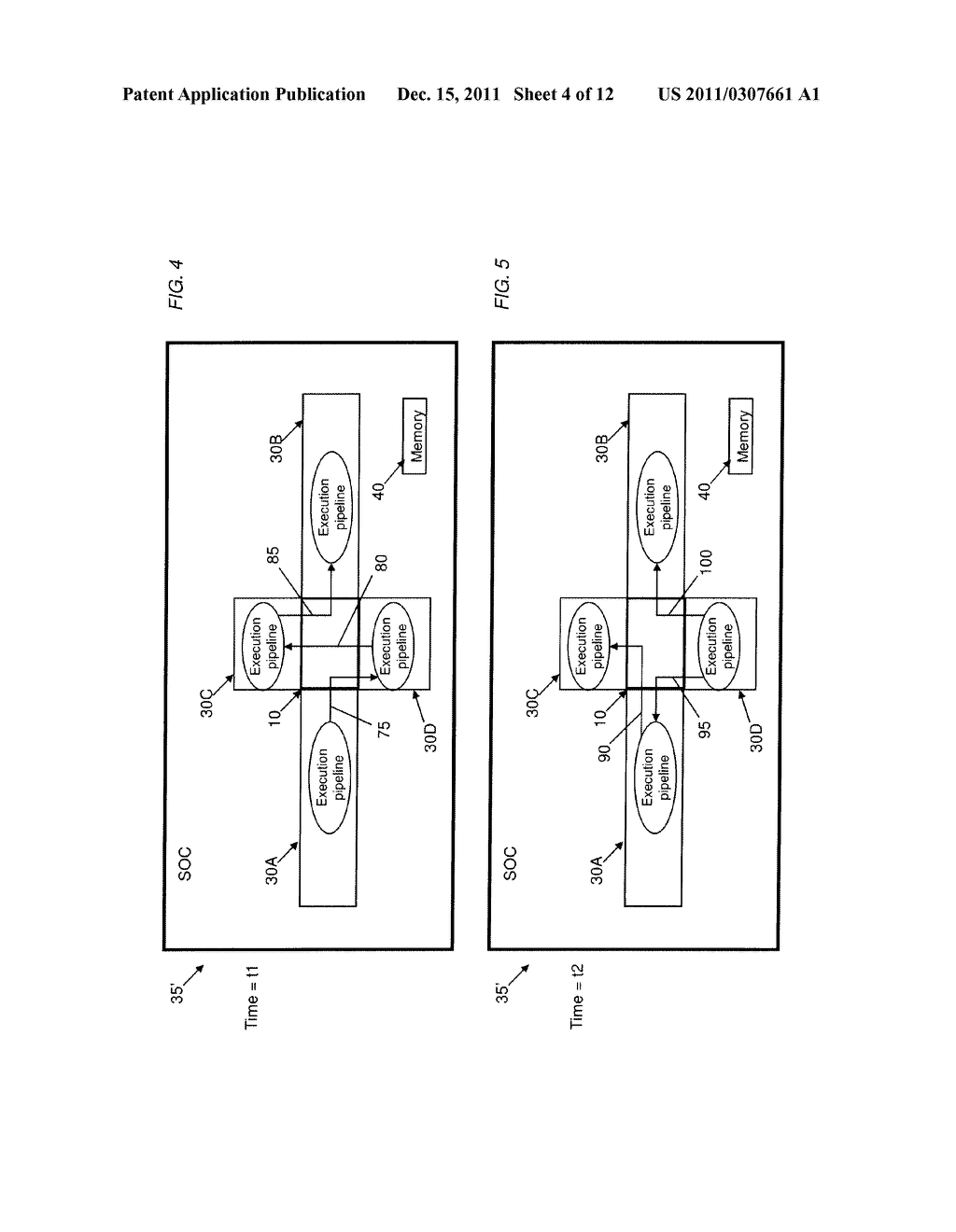 MULTI-PROCESSOR CHIP WITH SHARED FPGA EXECUTION UNIT AND A DESIGN     STRUCTURE THEREOF - diagram, schematic, and image 05