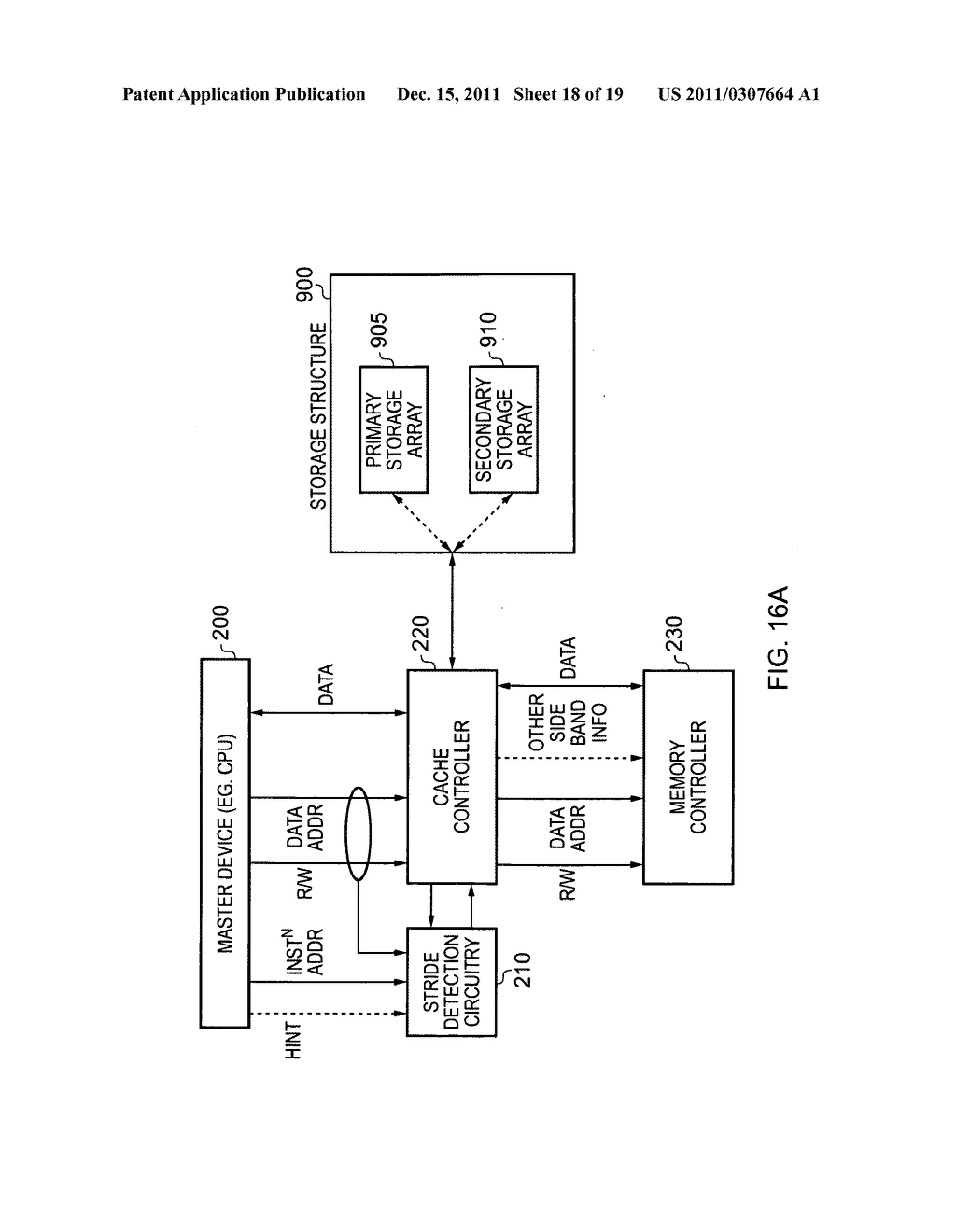 Cache device for coupling to a memory device and a method of operation of     such a cache device - diagram, schematic, and image 19