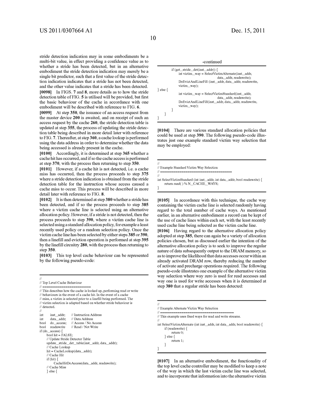 Cache device for coupling to a memory device and a method of operation of     such a cache device - diagram, schematic, and image 30