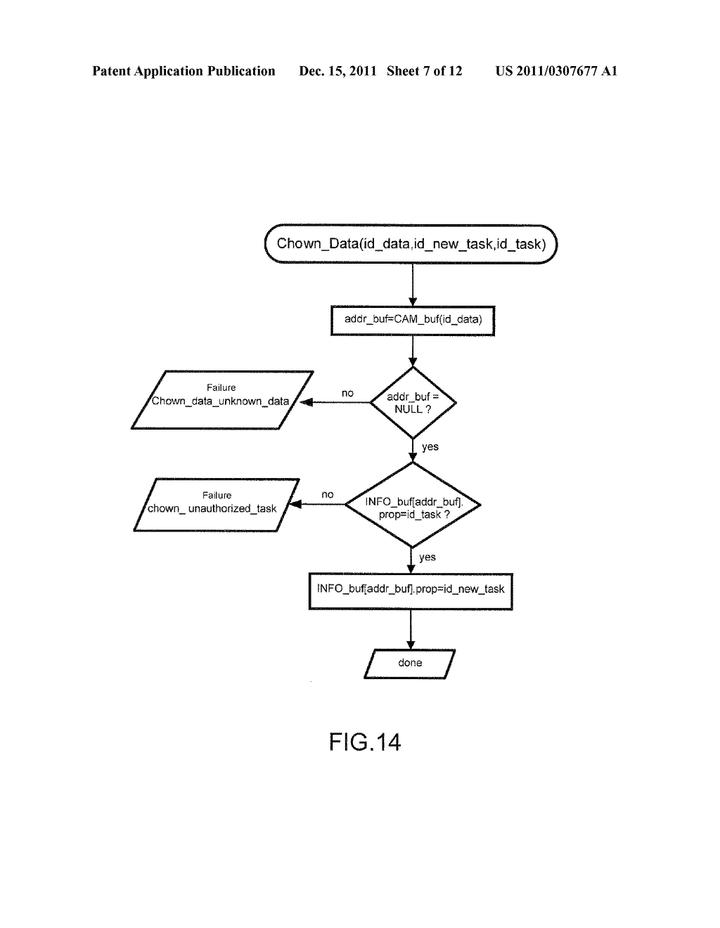 DEVICE FOR MANAGING DATA BUFFERS IN A MEMORY SPACE DIVIDED INTO A     PLURALITY OF MEMORY ELEMENTS - diagram, schematic, and image 08