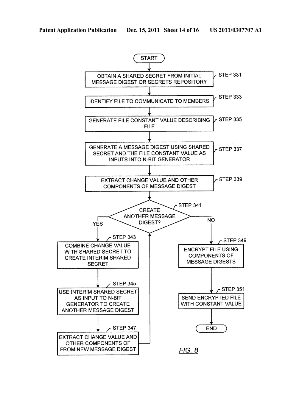 METHOD AND SYSTEM FOR SECURING A FILE - diagram, schematic, and image 15