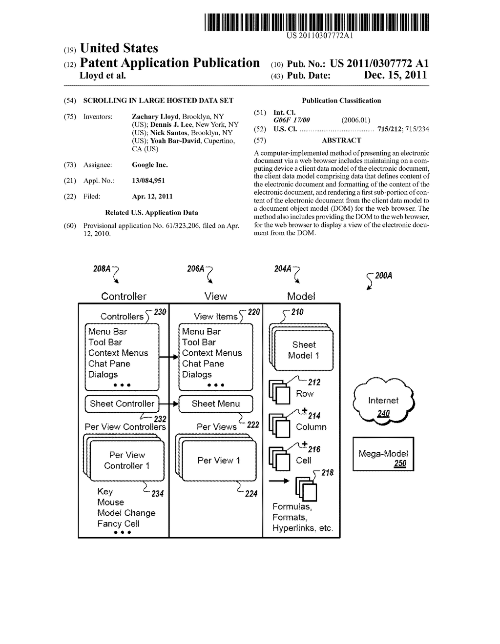 Scrolling in Large Hosted Data Set - diagram, schematic, and image 01