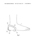 Footwear With Integrated Biased Heel Fit Device diagram and image