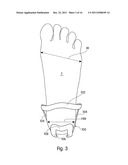 Footwear With Integrated Biased Heel Fit Device diagram and image