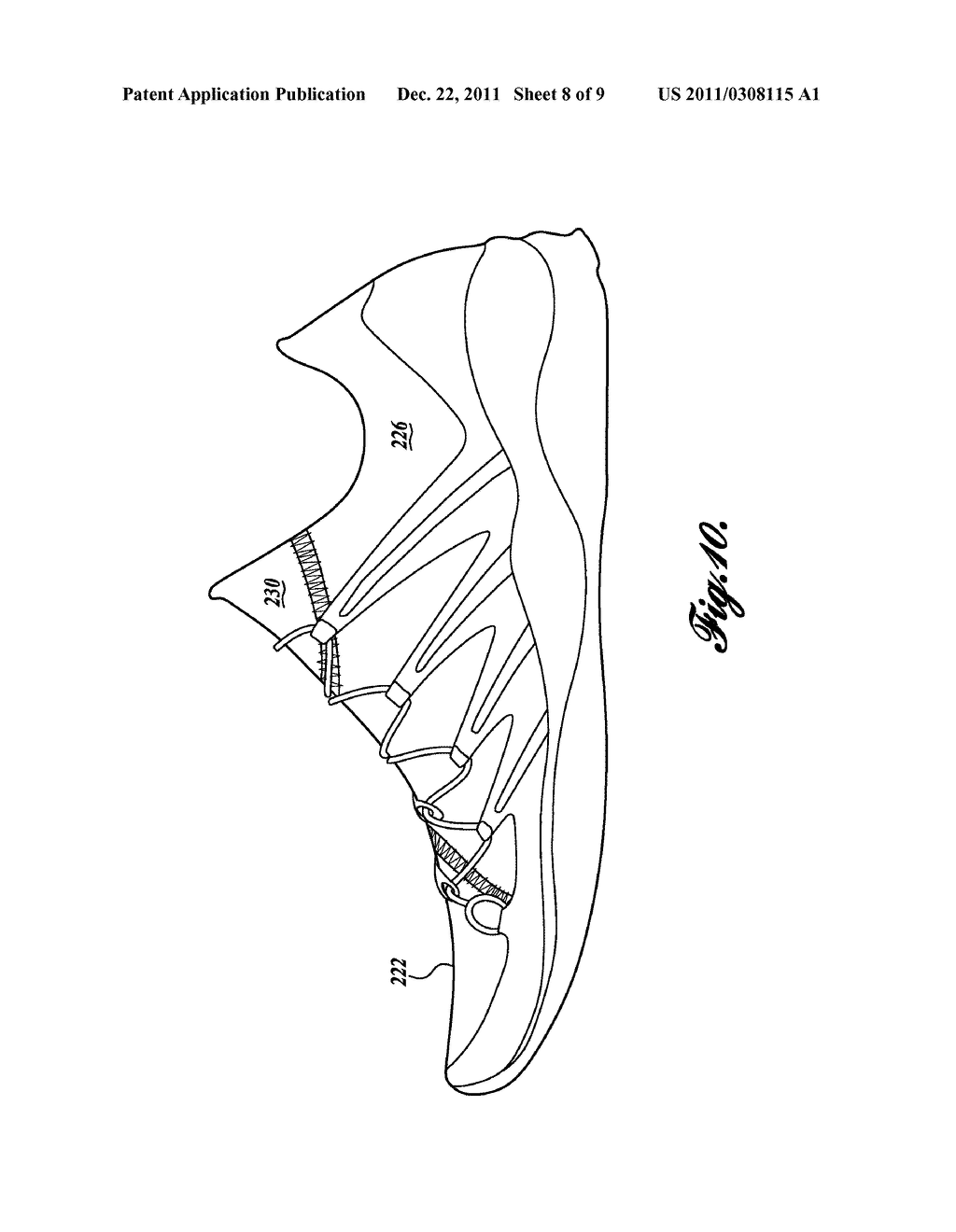 DYNAMIC FIT SLEEVE AND INDEPENDENT LACING SUPPORT CAGE FOR RUNNING     FOOTWEAR - diagram, schematic, and image 09