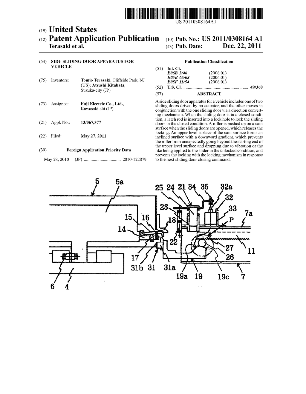 Side sliding door apparatus for vehicle - diagram, schematic, and image 01