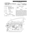 VEHICLE DOOR STRUCTURE diagram and image