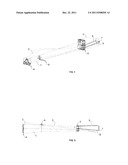 THREE AEROGENERATOR BLADES PACKING SYSTEM (PACKING METHOD AND PACKING     SYSTEM FOR THREE AEROGENERATOR BLADES) diagram and image