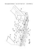 CROP DEFLECTOR FOR ENDS OF DRAPER BELT OF FLEXIBLE DRAPER HEADER diagram and image