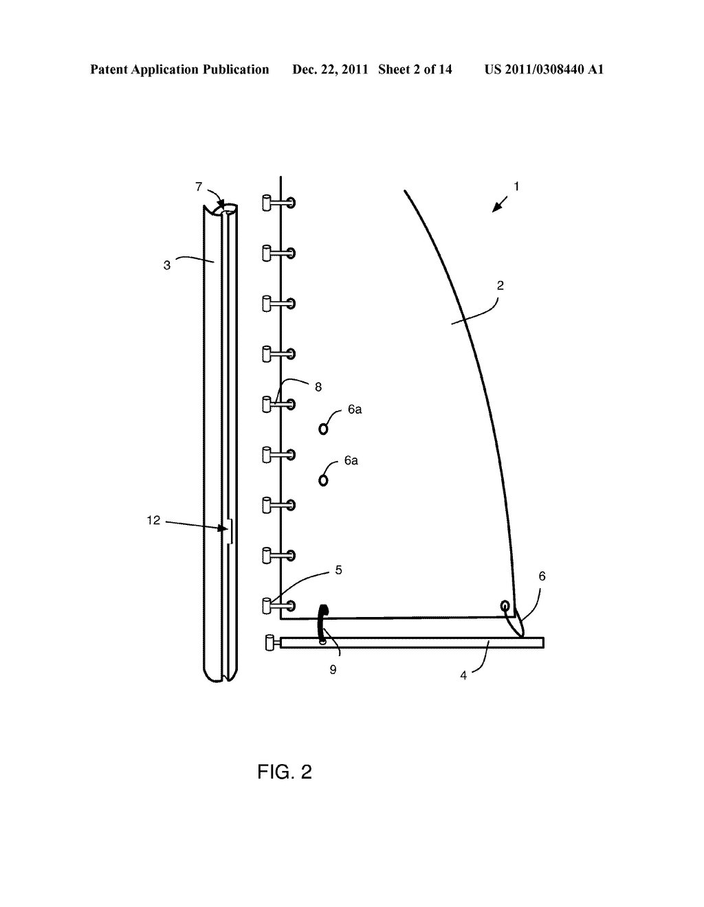 Gateway plate device for a slotted mast or spar having a channel. - diagram, schematic, and image 03