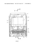 DISPENSER FOR MOIST WIPE MATERIAL, A WEB OF MATERIAL FOR USE THEREIN AND     FLUTED ROLLER diagram and image