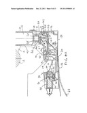 DISPENSER FOR MOIST WIPE MATERIAL, A WEB OF MATERIAL FOR USE THEREIN AND     FLUTED ROLLER diagram and image