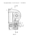 DISPENSER FOR MOIST WIPE MATERIAL, A WEB OF MATERIAL FOR USE THEREIN AND     FLUTED ROLLER diagram and image