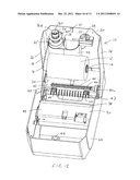 DISPENSER FOR MOIST WIPE MATERIAL, A WEB OF MATERIAL FOR USE THEREIN AND     FLUTED ROLLER diagram and image