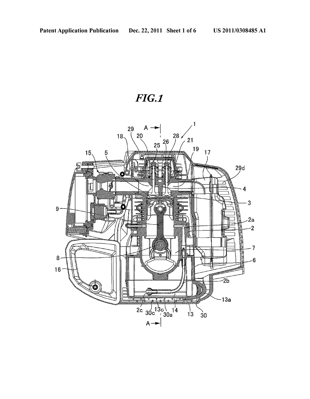 FOUR-STROKE ENGINE AND WORKING MACHINE USING THE SAME - diagram, schematic, and image 02