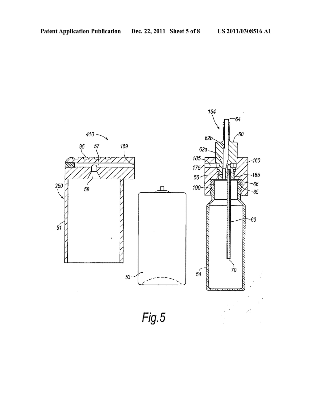 Delivery device for a powder aerosol - diagram, schematic, and image 06