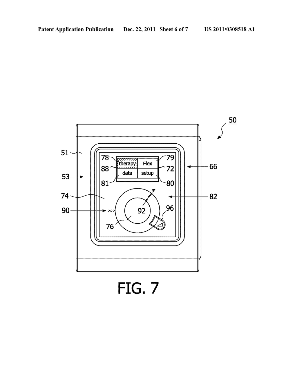 PRESSURE SUPPORT DEVICE USER INTERFACE - diagram, schematic, and image 07