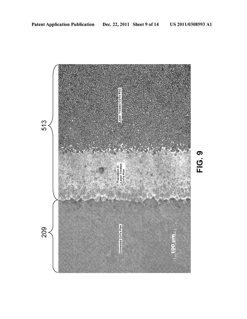 MODIFIED CADMIUM TELLURIDE LAYER, A METHOD OF MODIFYING A CADMIUM     TELLURIDE LAYER, AND A THIN FILM DEVICE HAVING A CADMIUM TELLURIDE LAYER - diagram, schematic, and image 10