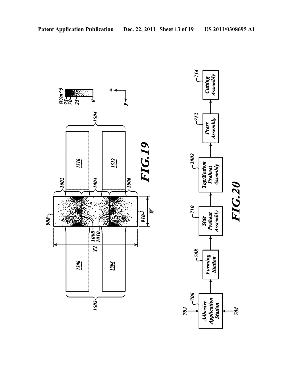 SYSTEMS AND METHODS FOR MANUFACTURING COMPOSITE WOOD PRODUCTS TO REDUCE     BOWING - diagram, schematic, and image 14