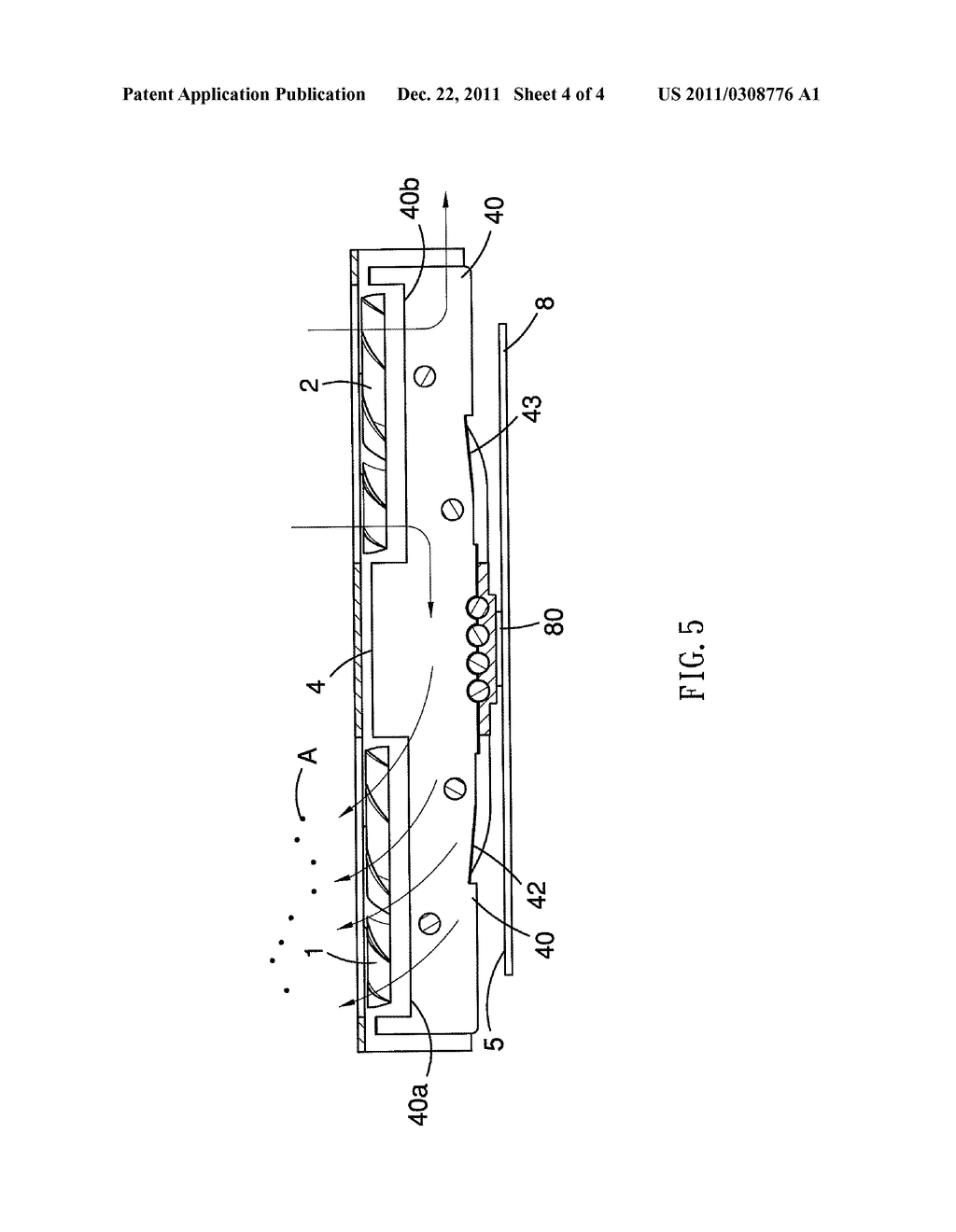 DUST-DISPOSAL HEAT-DISSIPATION DEVICE WITH DOUBLE COOLING FANS - diagram, schematic, and image 05