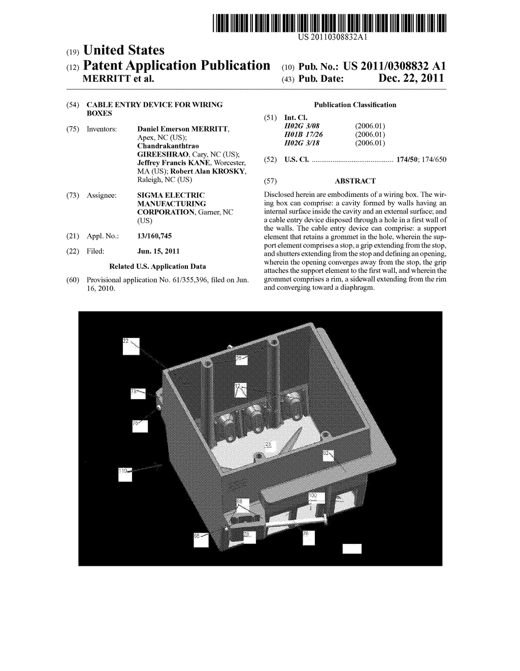 CABLE ENTRY DEVICE FOR WIRING BOXES - diagram, schematic, and image 01