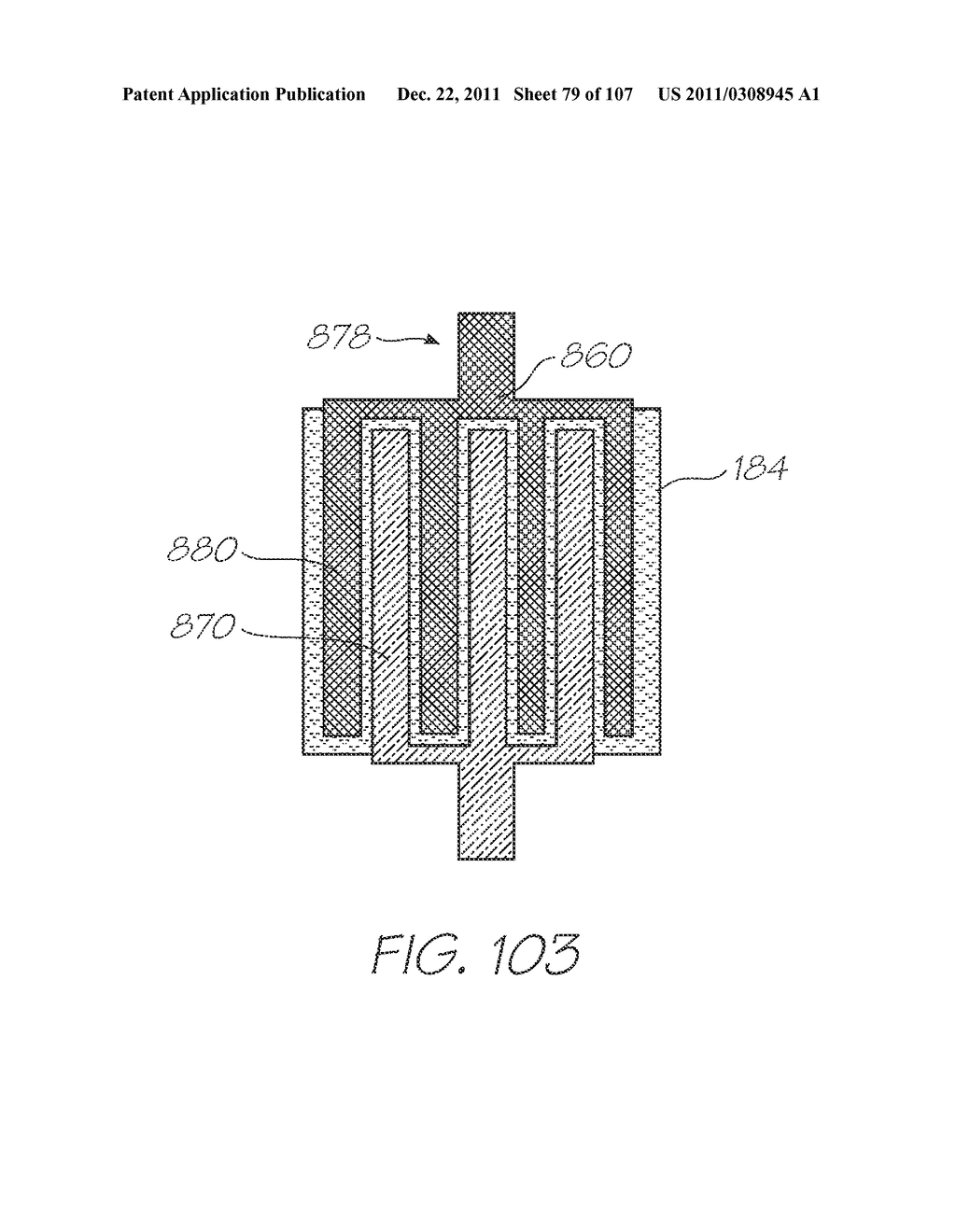 GENETIC ANALYSIS LOC DEVICE WITH THICK ELECTRODES FOR     ELECTROCHEMILUMINESCENT DETECTION OF TARGET SEQUENCES - diagram, schematic, and image 80