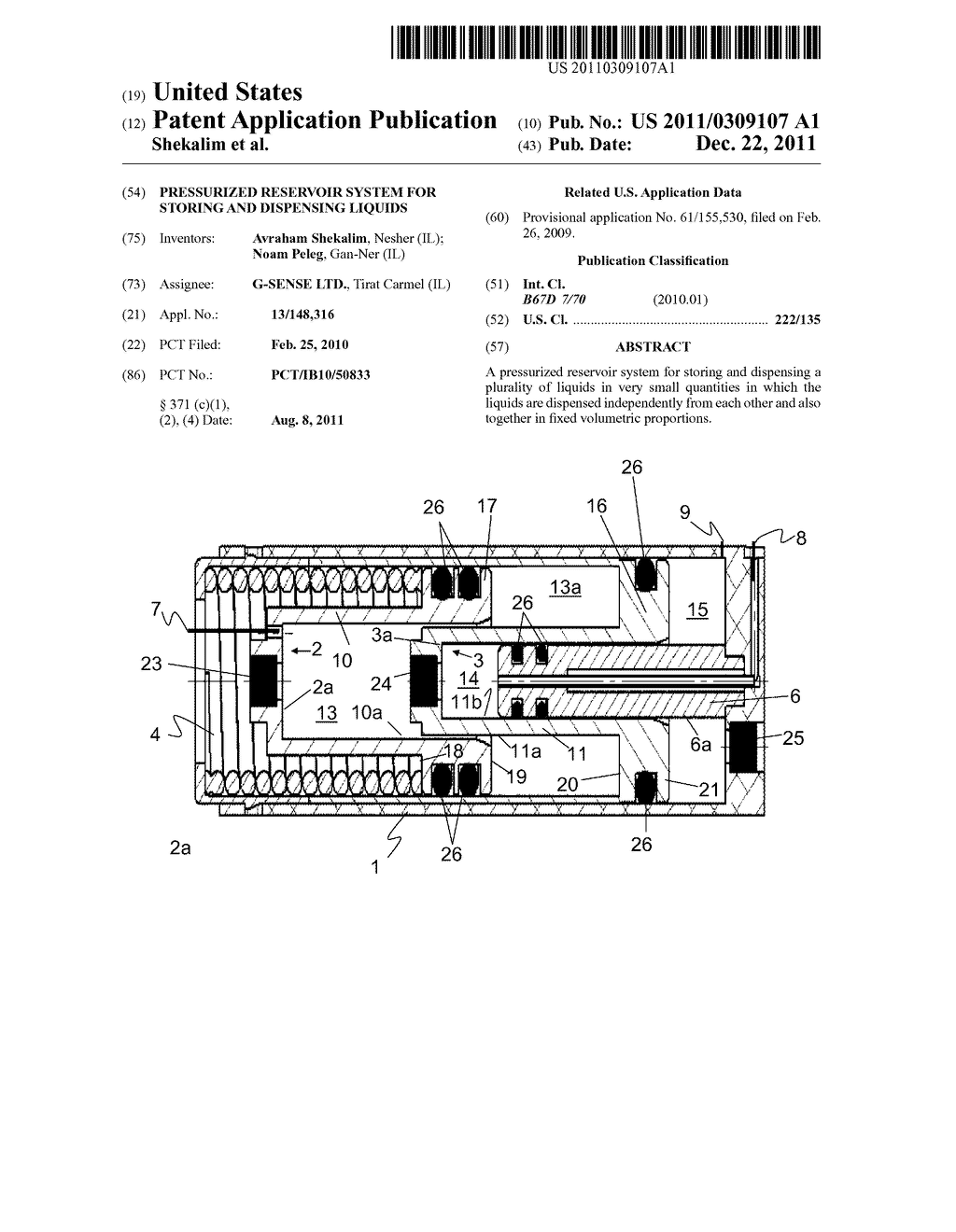PRESSURIZED RESERVOIR SYSTEM FOR STORING AND DISPENSING LIQUIDS - diagram, schematic, and image 01