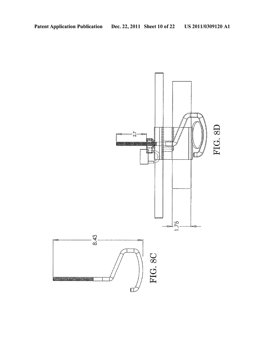 Devices and Methods For Securing Skis, Snowboards, etc. to Crossbars of     Vehicle Roof Racks - diagram, schematic, and image 11