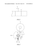 METHOD AND STRUCTURE FOR SEPARATING THE WEB MATERIAL IN A WINDING MACHINE diagram and image