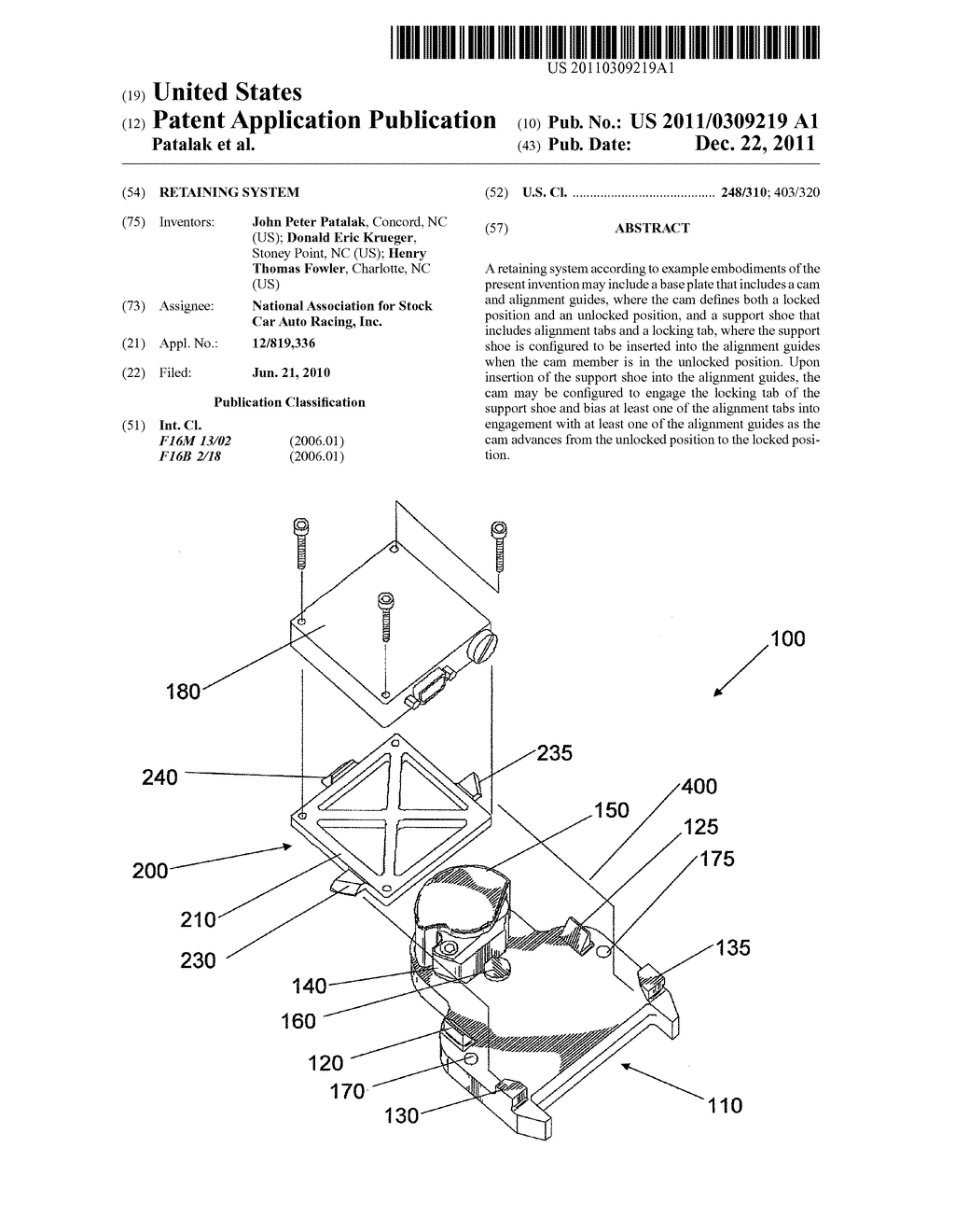 RETAINING SYSTEM - diagram, schematic, and image 01